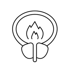 Burning Pain Bladder Line Icon