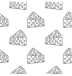 Cheese Hand Drawn Seamless Pattern