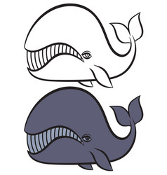 Hand Drawn Whale