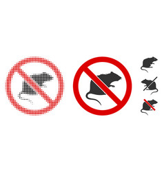 No Rats Halftone And Solid Icon