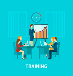 Business Training Flat Icon