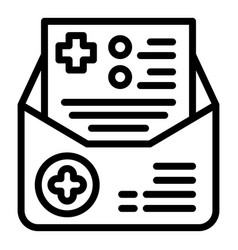 Medical Invitation Icon Outline Office