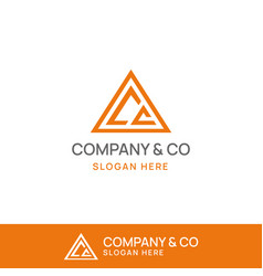 Cc Triangle Logo Template