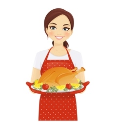 Woman With Turkey