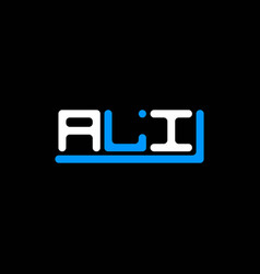 Ali Letter Logo Creative Design With Graphic