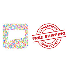 Free Shipping Watermark Seal And Connecticut State