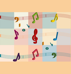 3d Colorful Musical Notes Colorful Musical Notes