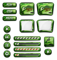 Military Camo Icons Elements For Ui Game