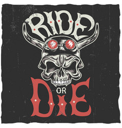 Ride Or Die Label Poster