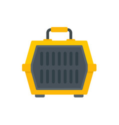 Dog Travel Cage Icon Flat Isolated