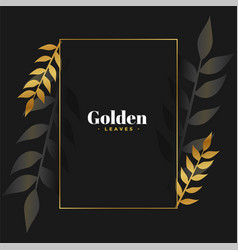 Hand Drawn Golden And Black Leaves Graphic Design