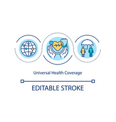 Universal Health Coverage Concept Icon