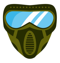 Flat Green Paintball Mask