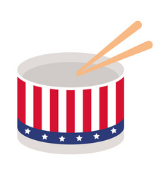 Us Flag In Drum