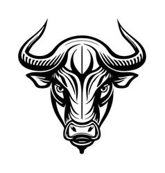 Bull Head Mascot Buffalo Logo