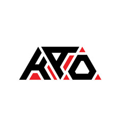 Kao Triangle Letter Logo Design With Triangle