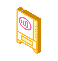 Contactless Payment Pay Pass Isometric Icon