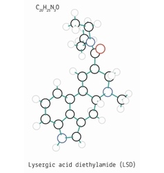 Lysergic Acid Diethylamide C20h25n3o Molecule