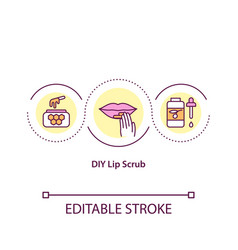 Diy Lip Scrub Concept Icon