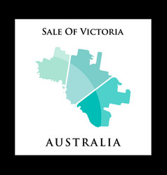 Sale Victoria City Map Creative Logo Design