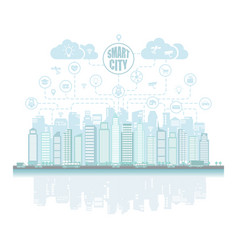 Smart City With Advanced Services Social