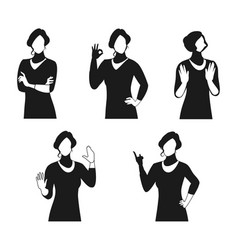 Woman Gesture Silhouette