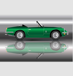 British Racing Green Sports Car