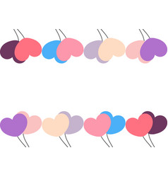 Colorful Heart Shaped Balloon Background