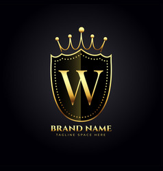 Royal And Elegant W Logo Background For Business