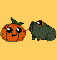 Zombie Toad Lick Monster Pumpkin Halloween