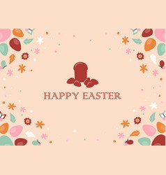 Boho Easter Background