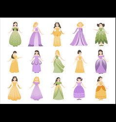 Cute Princess Character Cartoon Fairy Tale