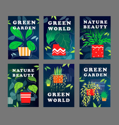 Green World Flyer Design Set