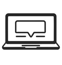 Hand Drawing Of A Laptop Perspective View Icon