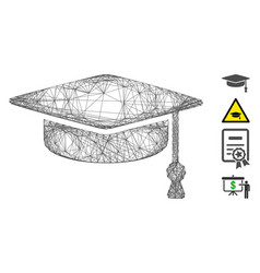 Net Graduation Cap Mesh