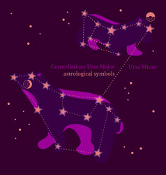 Abstract Constellations Ursa Major And Ursa