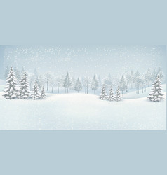 Christmas Winter Landscape Background