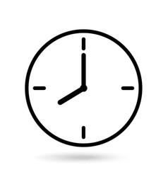 Clock Showing Eight Hours Isolated White