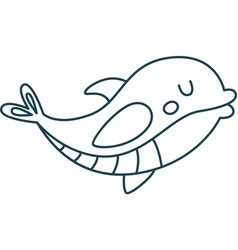 Dolphin Animal Doodle