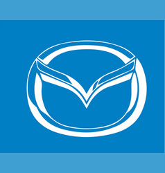 Mazda Brand Logo Symbol White Design Japan Car