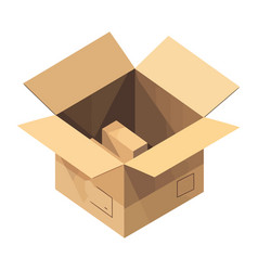 Open Cardboard Box Packing