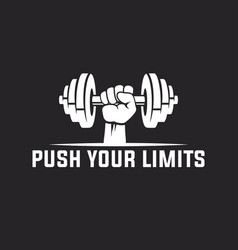 Push Your Limits Motivational Quote Template