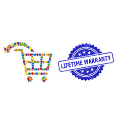 Rubber Lifetime Warranty Seal And Bright Colored