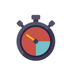 Work Stopwatch Icon Flat Flexible Time