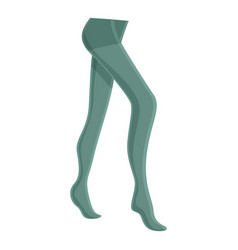 Green Pantyhose Icon Cartoon Naked Leg