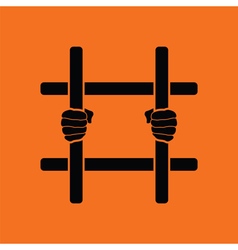 Hands Holding Prison Bars Icon