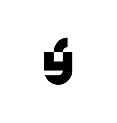 Letter Y And R Geometric Symbol Simple Logo