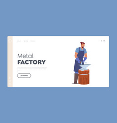 Metal Factory Landing Page Template Forgery