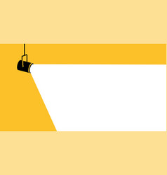 Spotlight Banner Yellow Background Business