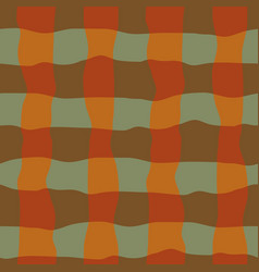 Watercolor Effect Gingham Seamless Pattern